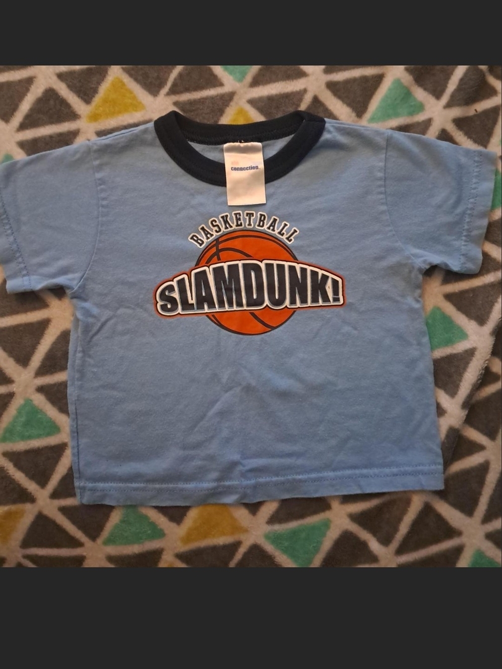 Connection Kids Light Blue 'Slamdunk!' Basketball Graphic Tee